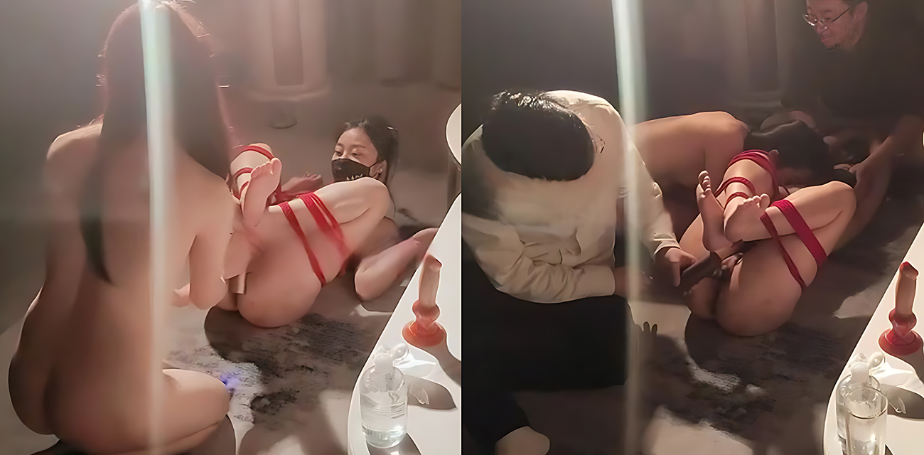 重庆调教大神 永夜DS 双飞捆绑奴下奴母狗特训 淫穴喷水强制高潮