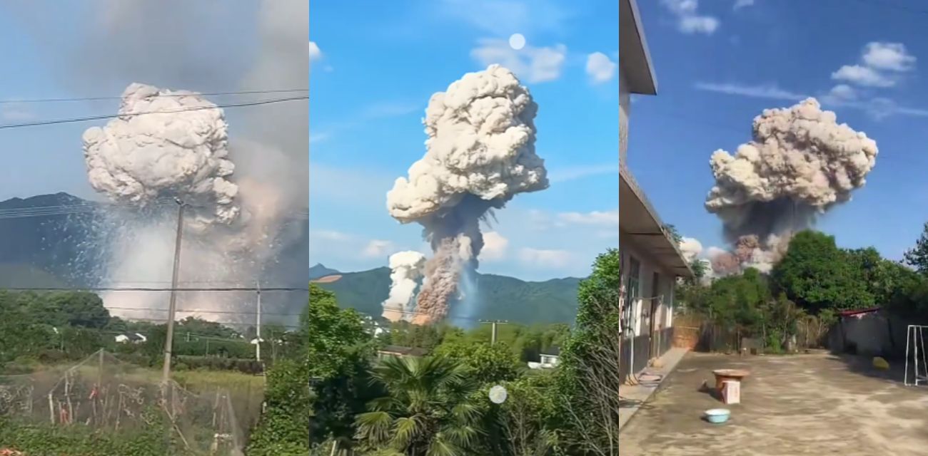 湖南长沙浏阳市 烟花厂爆炸事件 21死61伤 现场视频流出 浓烟滚滚堪比炼狱！