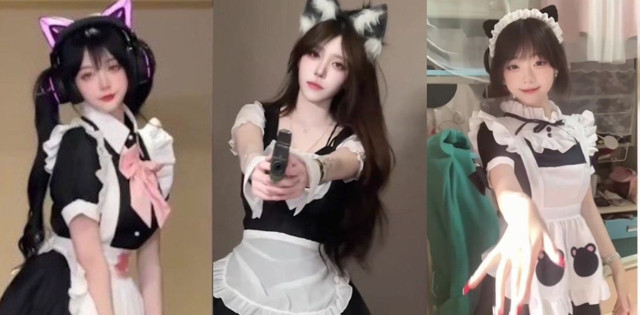 抖音网红女仆装系列cos混剪流出！黑丝兔女郎和猫耳女仆湿身自慰 女仆控天堂！ - 网红主播