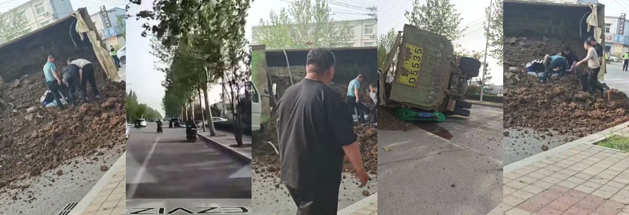 触目惊心！德州出租车正常等红灯，竟被渣土车一秒侧压成“铁皮压缩包”！现场惨烈到不敢看
