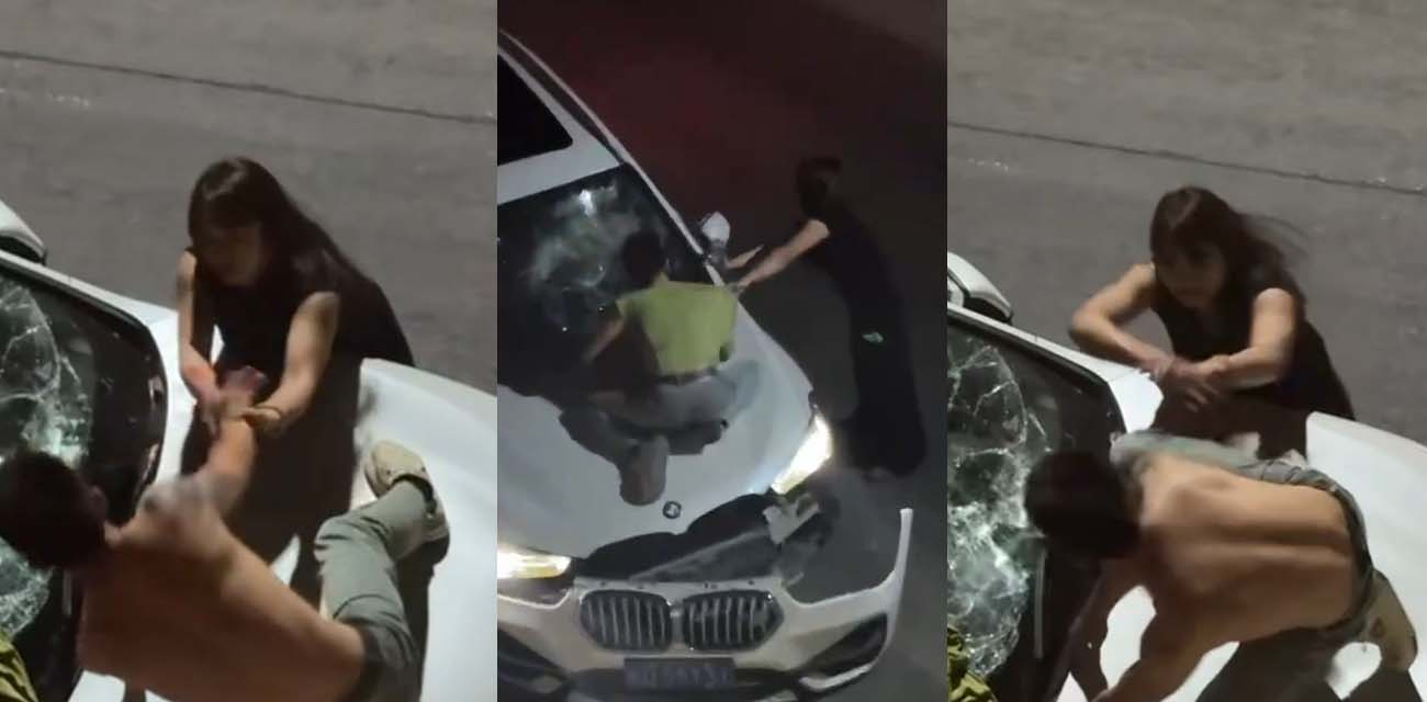 广东惊天抓包现场 妻子车内私会宝马男小三 丈夫疯扒车窗疯狂对峙 场面彻底失控炸裂