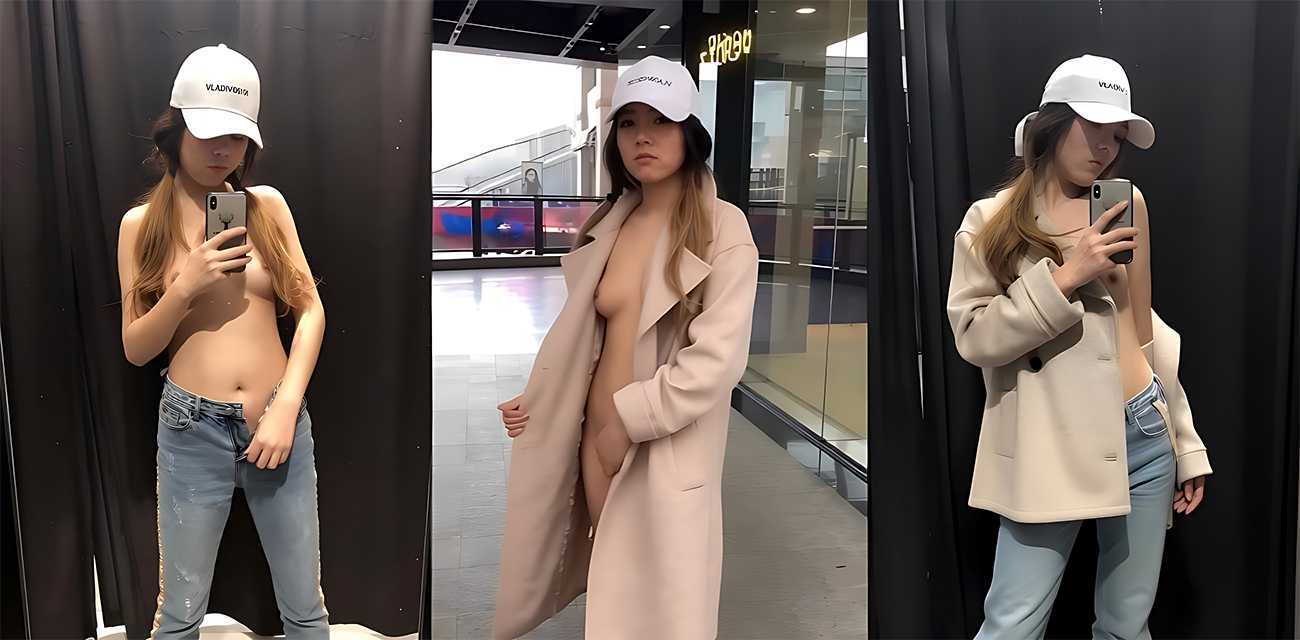 西萌工作室 嫩妹小猪猪 户外商场真空露出 试衣间大胆自慰 素人露出爱好者狂喜！